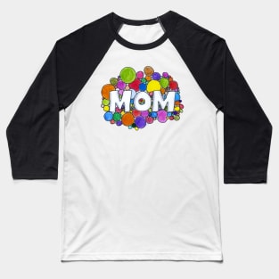 Colorful Mom Baseball T-Shirt